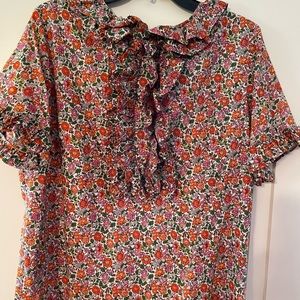 Elizabeth Wilson top with ruffles